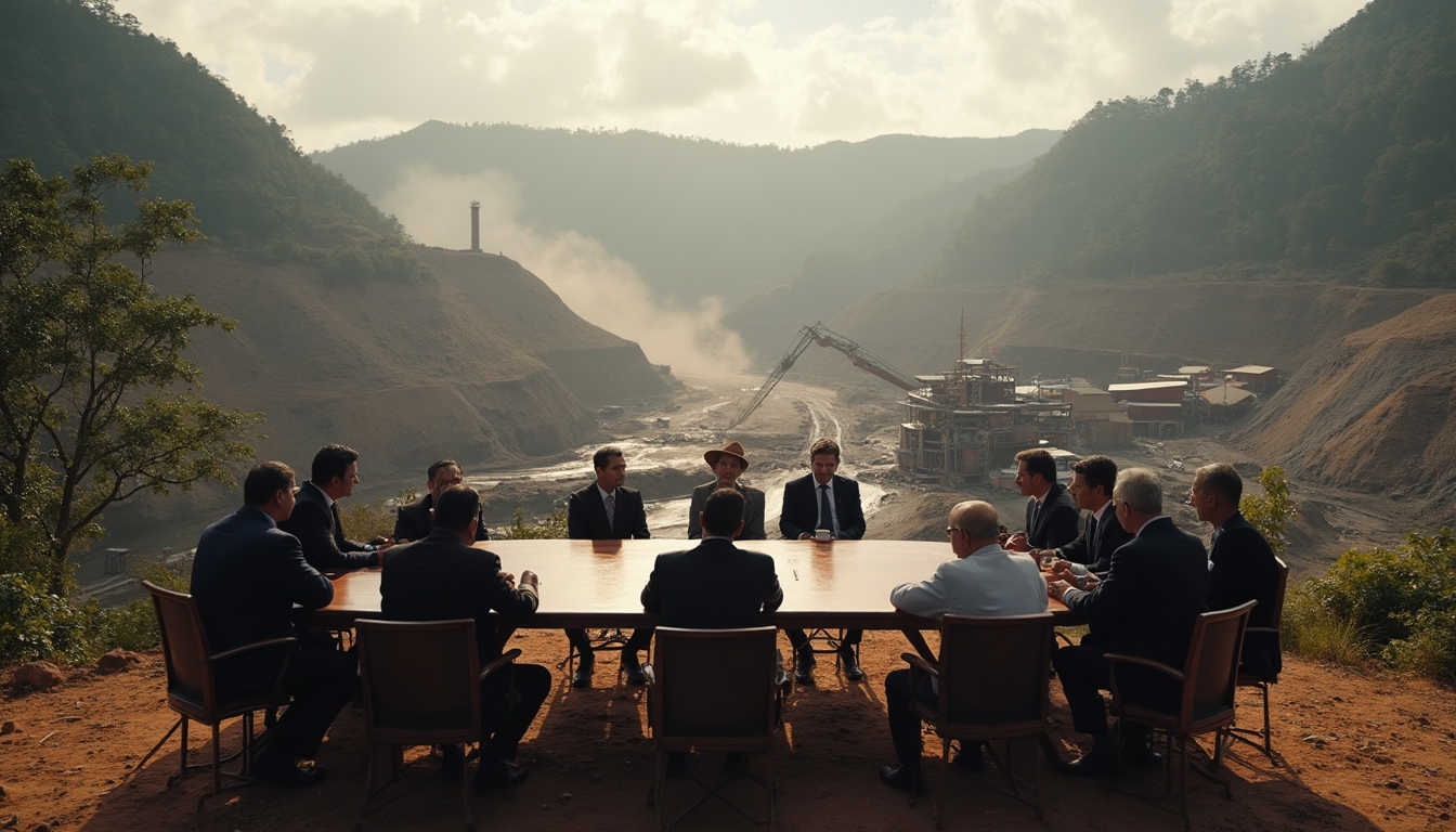 Executives discuss Panama copper mine negotiations.