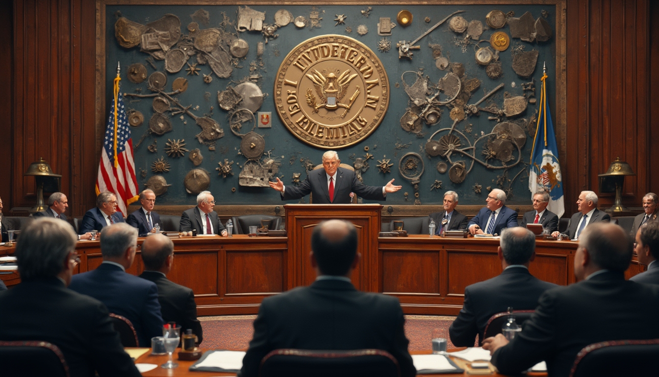 Trump addressing Congress on metals industry.