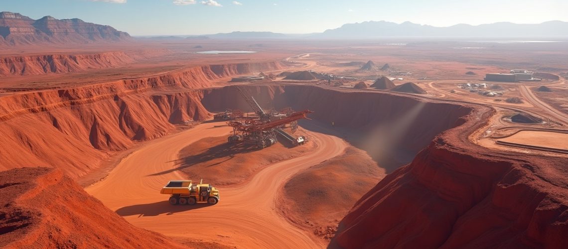 Mining operation in the Pilbara region.