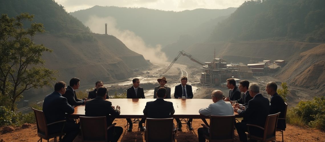 Executives discuss Panama copper mine negotiations.