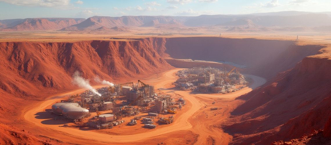 Rio Tinto's Pilbara mine investment landscape.