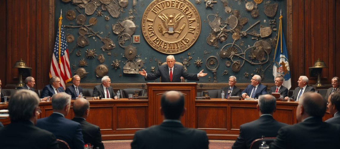 Trump addressing Congress on metals industry.